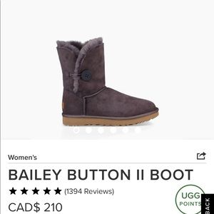 Chocolate brown Bailey button Ugg’s